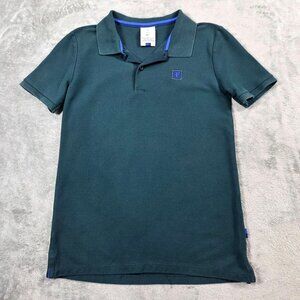Nike Roger Federer Polo Boys Medium Green Essential Tennis Shirt Preppy